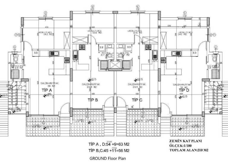 Wohnung zum Kauf provisionsfrei 277.300 € 3 Zimmer 106 m² EG Karavas 99350
