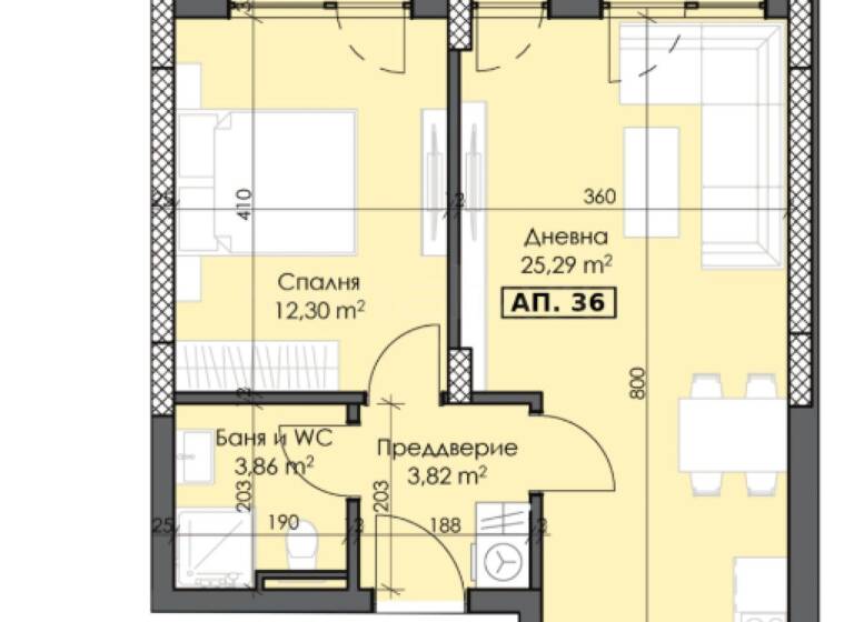 Studio zum Kauf 70.560 € 2 Zimmer 72 m² Plovdiv