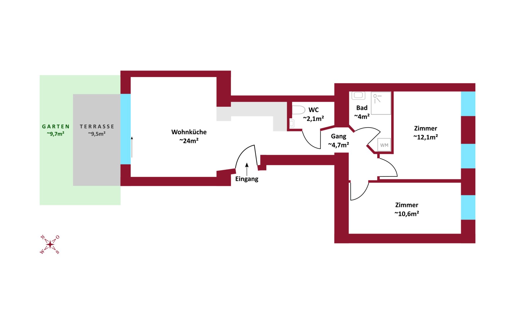 Wohnung zum Kauf 366.000 € 3 Zimmer 57,5 m²<br/>Wohnfläche Wien 1160