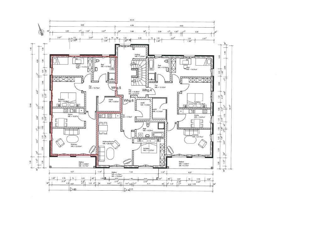 Wohnung zur Miete 1.253 € 3 Zimmer 96,4 m²<br/>Wohnfläche 01.12.2025<br/>Verfügbarkeit Güstrow Güstrow 18273