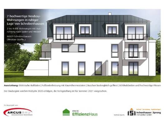 Wohnung zur Miete 820 € 2 Zimmer 55,3 m² 1. Geschoss Olmützer Straße 3 Schrobenhausen Schrobenhausen 86529
