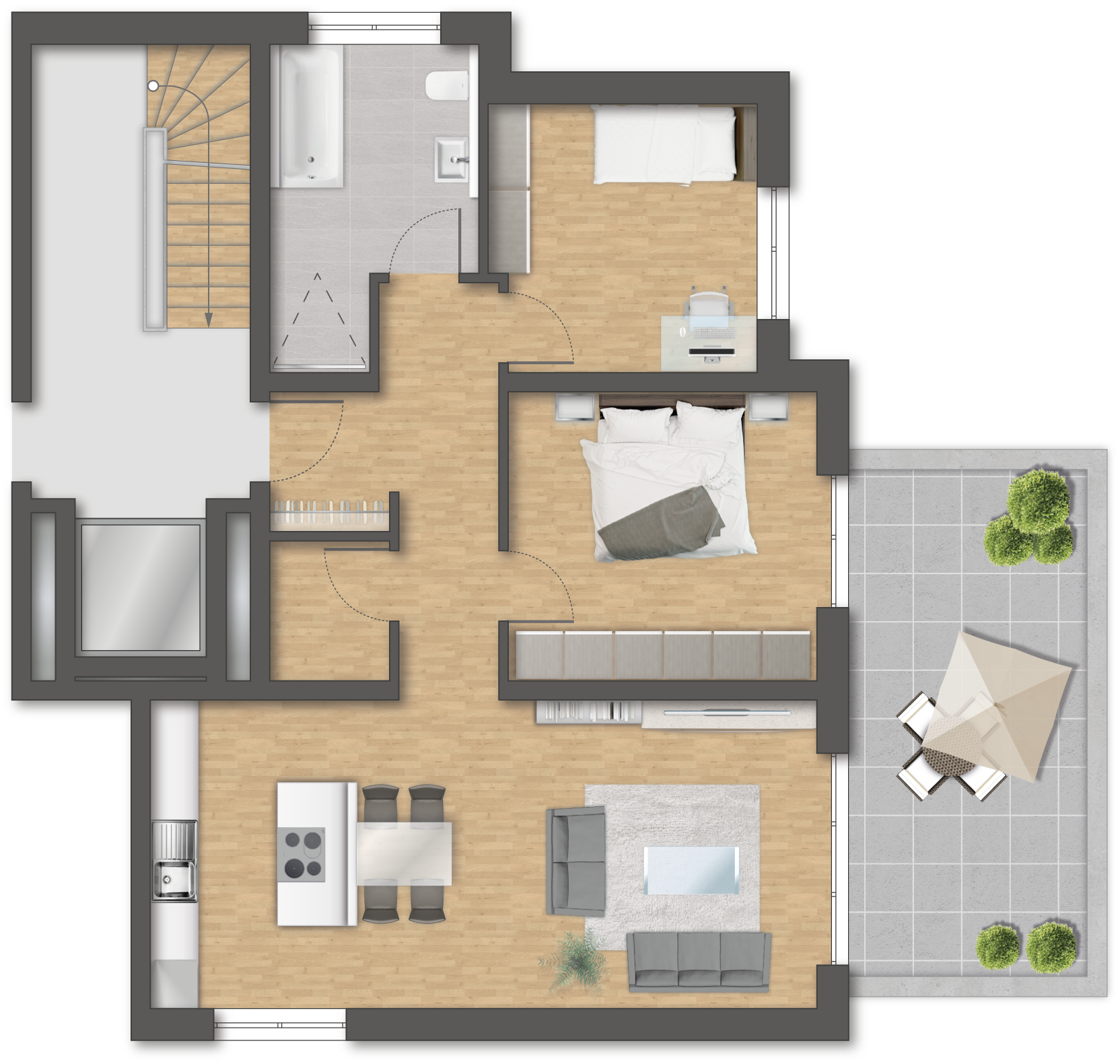 Wohnung zum Kauf provisionsfrei 299.000 € 3 Zimmer 82 m²<br/>Wohnfläche Haßfurt Haßfurt 97437