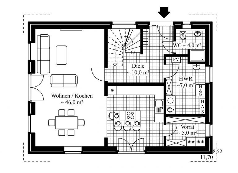 Einfamilienhaus zum Kauf - Erstbezug 434.900 € 4 Zimmer 144 m² 513 m² Grundstück Wildeshausen 27793
