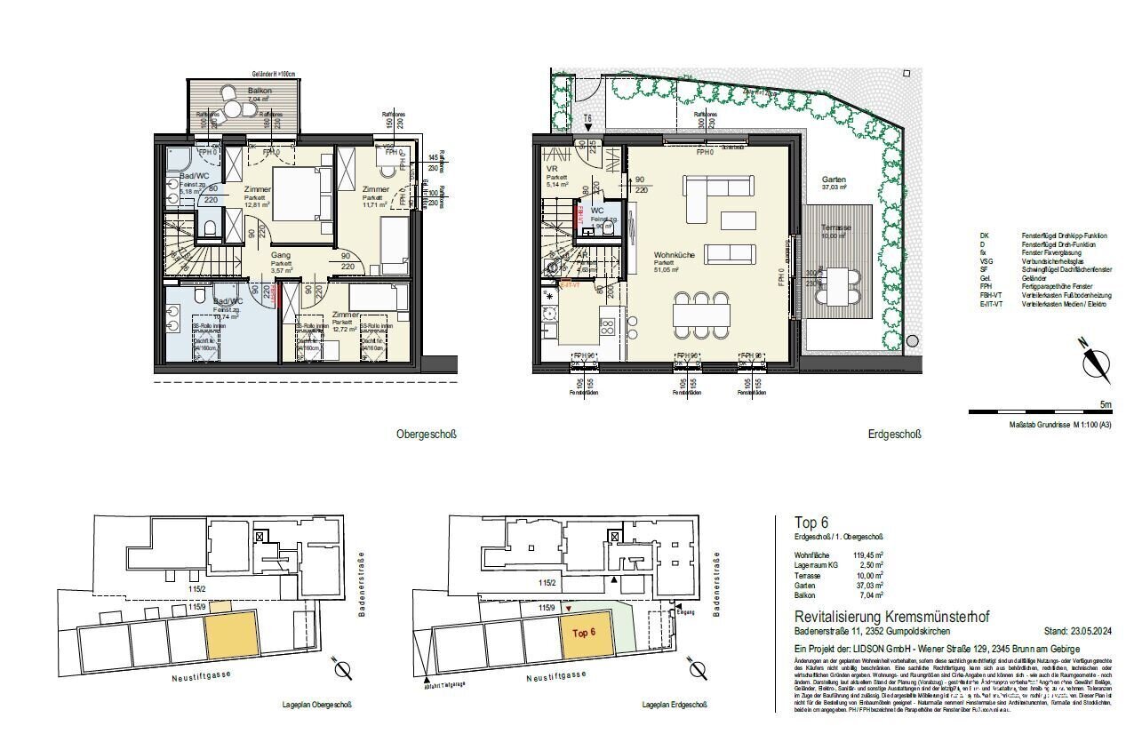 Wohnung zum Kauf 809.000 € 4 Zimmer 119,5 m²<br/>Wohnfläche 31.12.2024<br/>Verfügbarkeit Gumpoldskirchen 2352