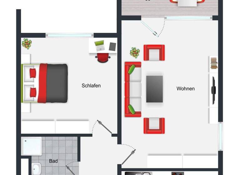 Wohnung zum Kauf 220.000 € 2 Zimmer 64,1 m² 2. Geschoss Edingen Edingen-Neckarhausen 68535