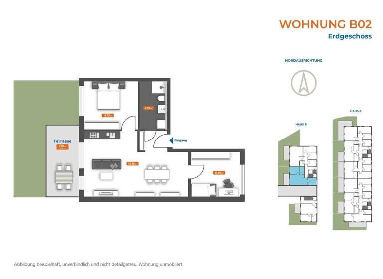 Wohnung zum Kauf - Erstbezug provisionsfrei 417.200 € 3 Zimmer 75,2 m² Straubing 94315