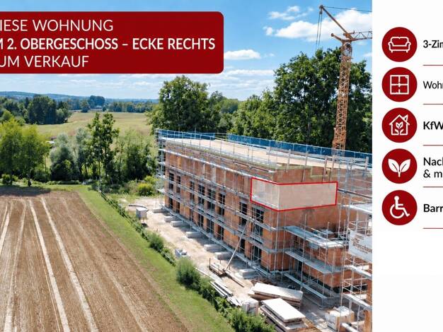 Wohnung zum Kauf provisionsfrei 320.144 € 3 Zimmer 72,8 m² 2. Geschoss Mammingerschwaigen Mamming 94437