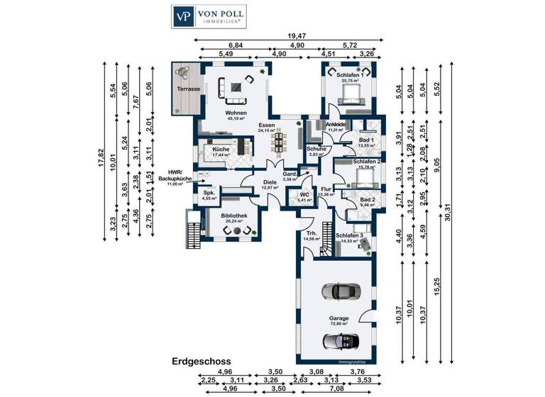 Einfamilienhaus zum Kauf 998.000 € 11 Zimmer 459 m² 3.568 m² Grundstück Wustrow Lüchow 29462