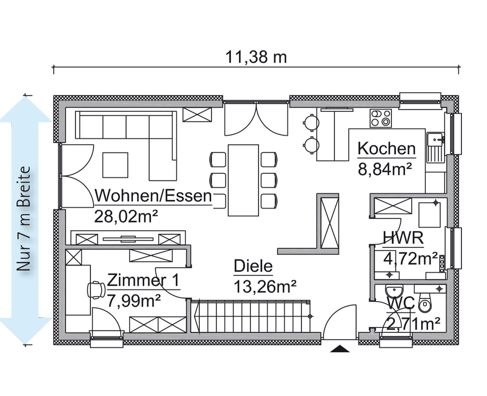 Haus zum Kauf provisionsfrei 483.800 € 126 m²<br/>Wohnfläche 1.000 m²<br/>Grundstück Zossen Zossen 15806