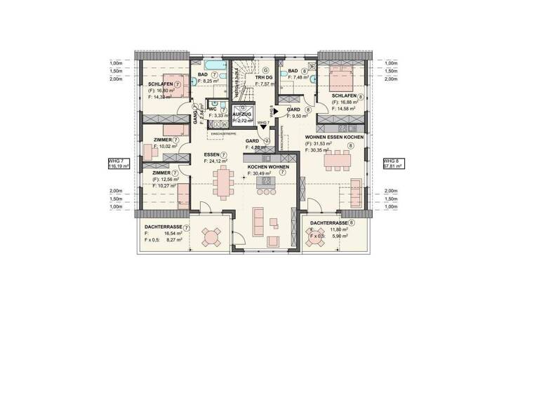 Wohnung zur Miete - Erstbezug 990 € 2,5 Zimmer 85,7 m² Spaichingen 78549