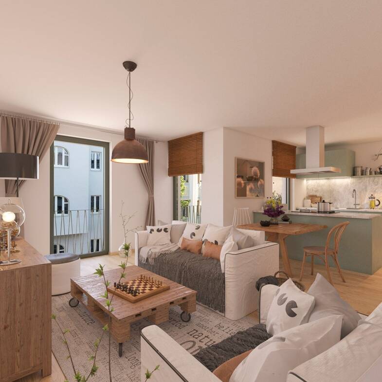 Wohnung zur Miete - Neubau 746 € 2 Zimmer 55,7 m² 3. Geschoss frei ab 01.12.2025 Jacobstraße 14 Innenstadt Halle (Saale) 06110