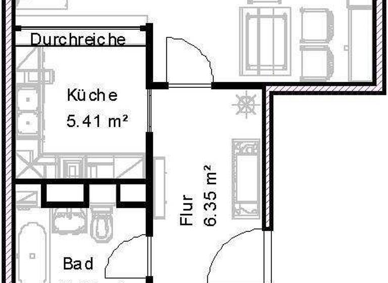 Wohnung zur Miete 362 € 2 Zimmer 48,2 m² 6. Geschoss Widderstraße 7 Reform Magdeburg 39118