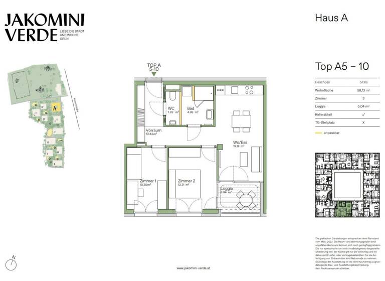 Wohnung zum Kauf provisionsfrei 306.000 € 3 Zimmer 58,1 m² Jakomini Graz 8010