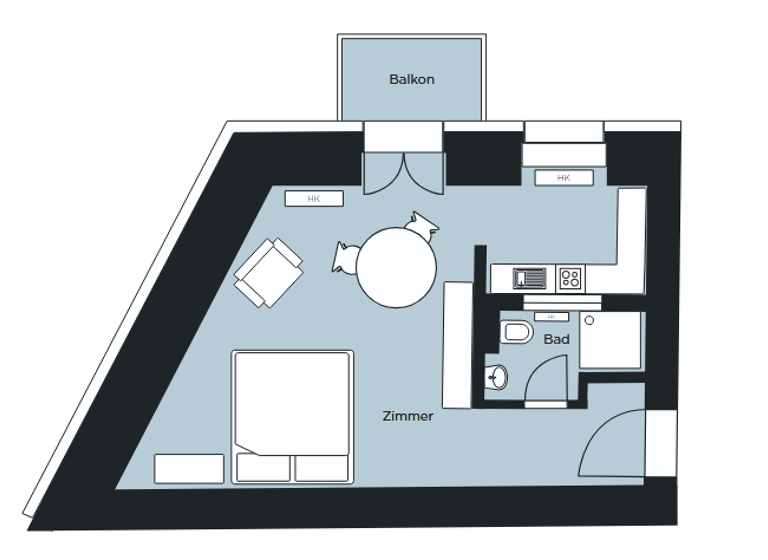 Studio zum Kauf 199.900 € 1 Zimmer 22,6 m² EG Veteranenstraße 16 Mitte Berlin 10119