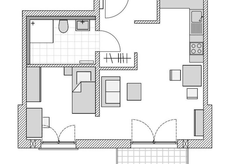 Wohnung zur Miete - Erstbezug 645 € 1,5 Zimmer 43 m² 1. Geschoss frei ab 01.05.2026 Laubendorf Langenzenn 90579
