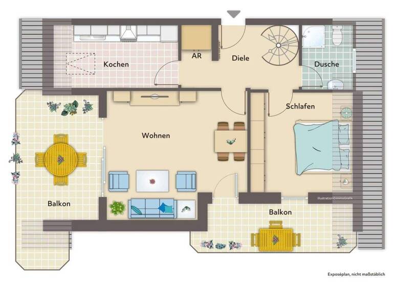 Maisonette zur Miete 830 € 3 Zimmer 99 m² Innenstadt Bad Oeynhausen 32545