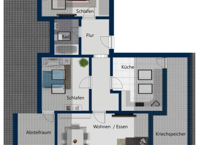 Wohnung zum Kauf 292.000 € 3 Zimmer 79 m² EG Gartenberg Geretsried 82538