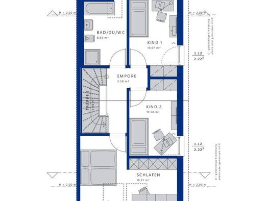 Doppelhaushälfte zum Kauf 546.252 € 4 Zimmer 114 m² 300 m² Grundstück Sterkrade-Nord Oberhausen 46147