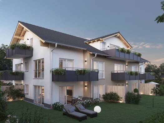 Wohnung zum Kauf - Erstbezug provisionsfrei 459.000 € 2,5 Zimmer 66,3 m² 2. Geschoss frei ab 31.10.2026 Perach Ainring 83404