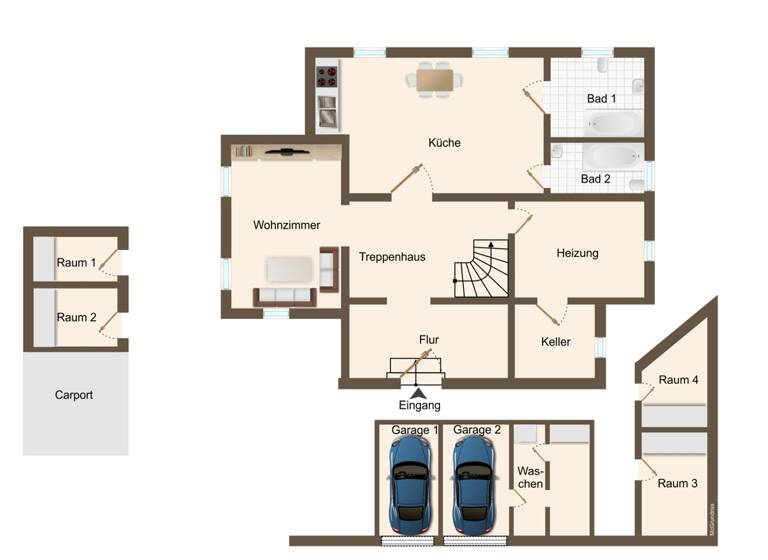 Einfamilienhaus zum Kauf 163.000 € 5 Zimmer 138 m² 2.871 m² Grundstück Podelwitz Colditz 04680