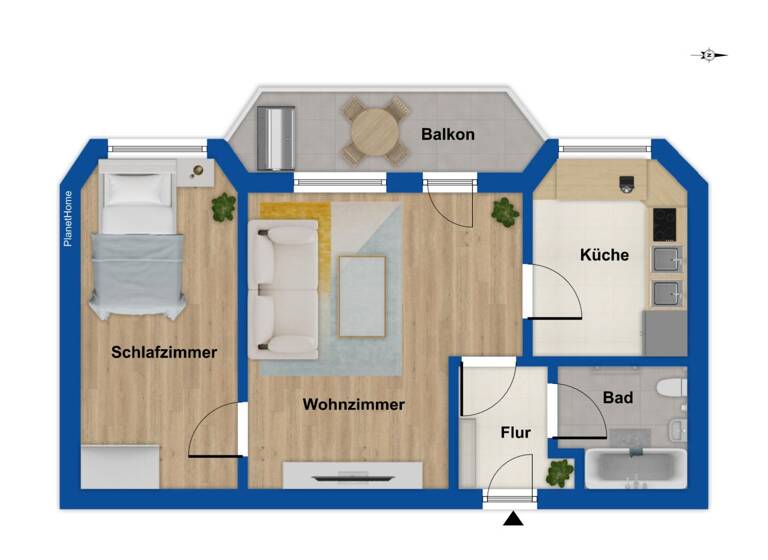 Wohnung zum Kauf 175.000 € 2 Zimmer 56,5 m² 3. Geschoss Bergedorf Hamburg 21029