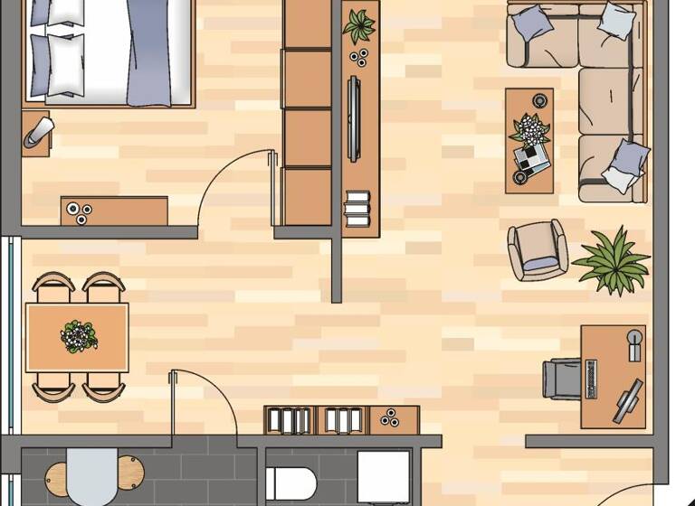 Wohnung zur Miete 471 € 2 Zimmer 60,6 m² 1. Geschoss frei ab 29.04.2026 Emsstraße 21 Weststadt Braunschweig 38120