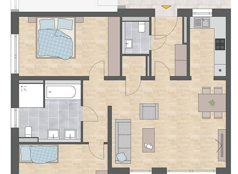 Wohnung zum Kauf - Erstbezug provisionsfrei 499.000 € 3 Zimmer 85,8 m² Waldenbuch 71111