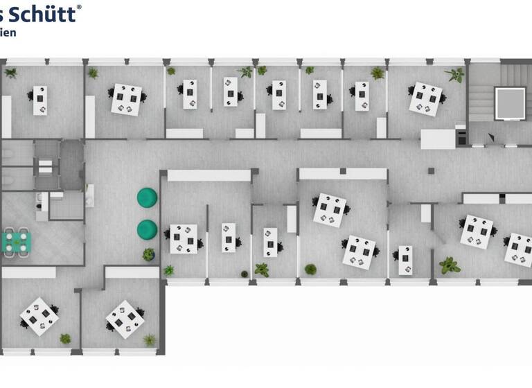 Bürofläche zur Miete 3.400 € 16 Zimmer 245 m² Bürofläche Schaßstraße 5 Exerzierplatz Kiel 24103