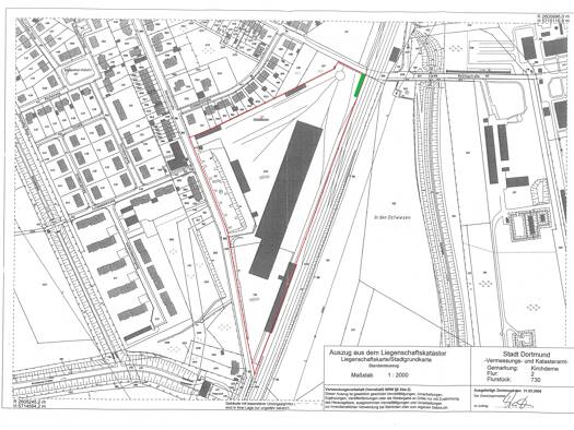 Grundstück zur Miete provisionsfrei 45.315 m² Grundstück Dörnenstraße Kirchderne Dortmund 44329