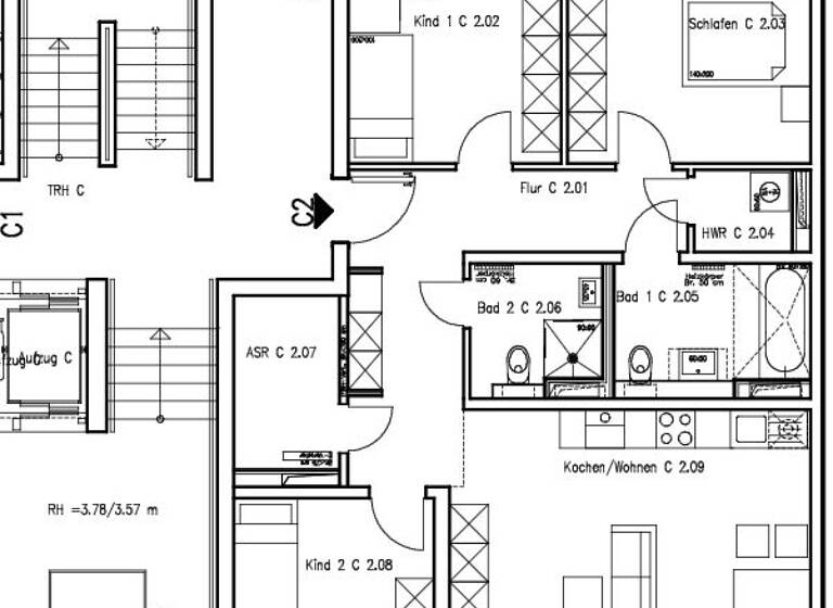 Wohnung zur Miete 1.454 € 4 Zimmer 107,7 m² EG frei ab sofort Neustadt Brandenburg an der Havel 14776