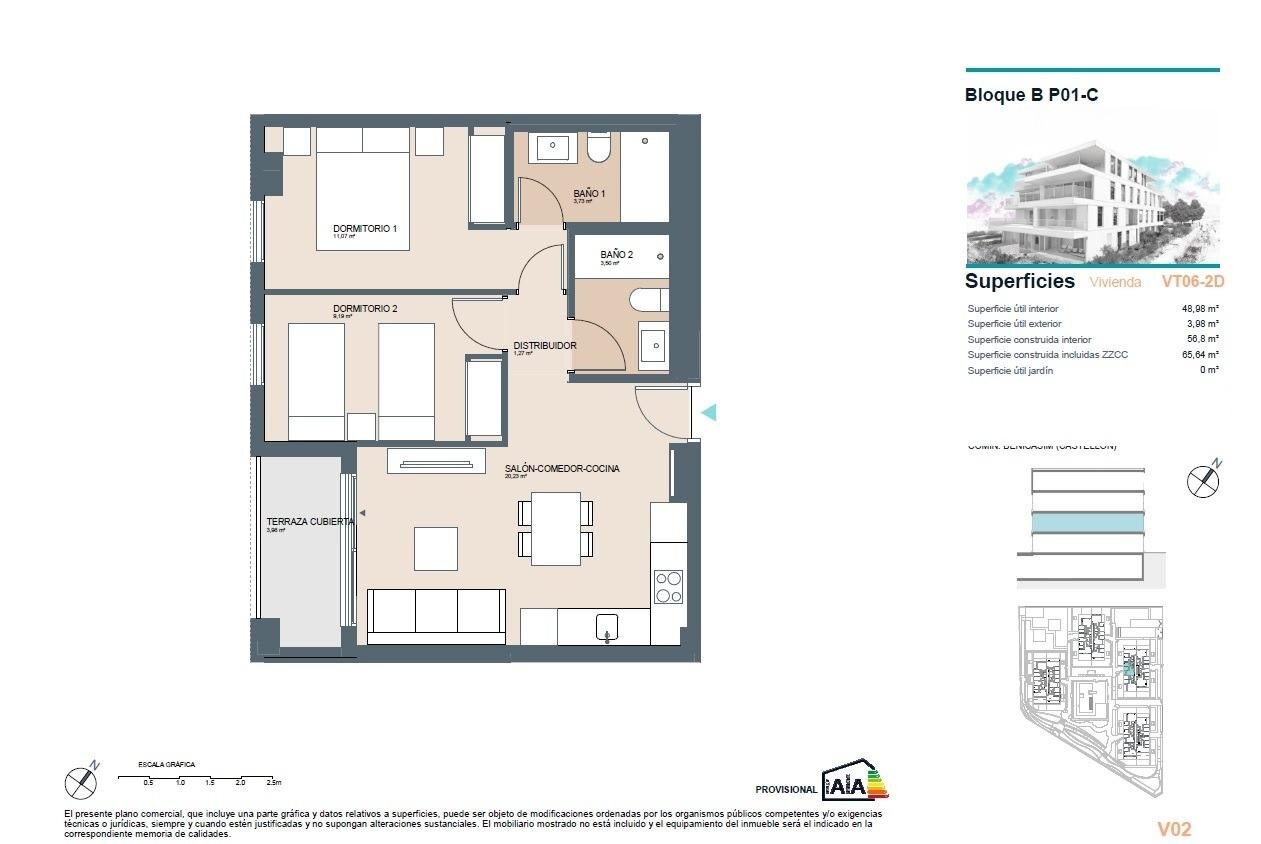 Studio zum Kauf provisionsfrei 274.100 € 3 Zimmer 65 m²<br/>Wohnfläche BENICASIM