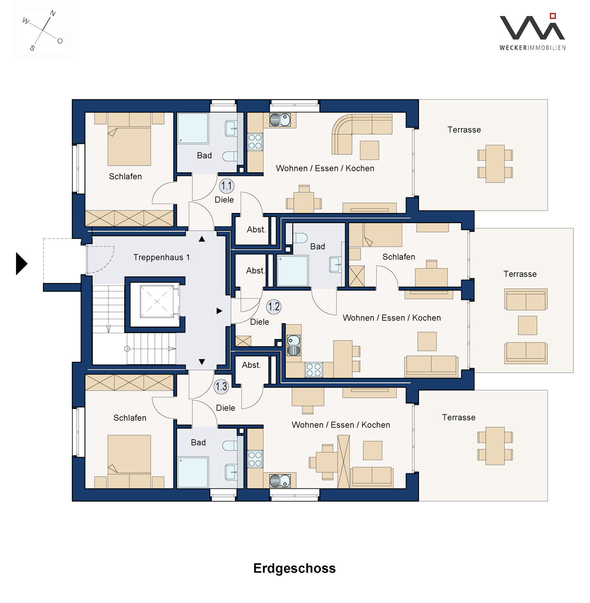 Wohnung zum Kauf als Kapitalanlage geeignet 325.400 € 2 Zimmer 57,3 m²<br/>Wohnfläche Albersloher Weg 595 Angelmodde Münster 48167