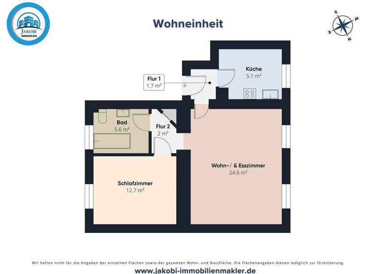 Wohnung zur Miete 450 € 2 Zimmer 52,1 m² EG frei ab sofort Prälat-Franken-Str. 17 Lövenich Zülpich 53909