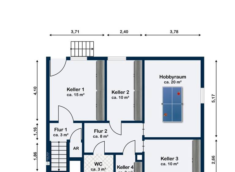 Mehrfamilienhaus zum Kauf 449.000 € 7,5 Zimmer 200,7 m² 495 m² Grundstück Daxlanden Karlsruhe / Daxlanden 76189
