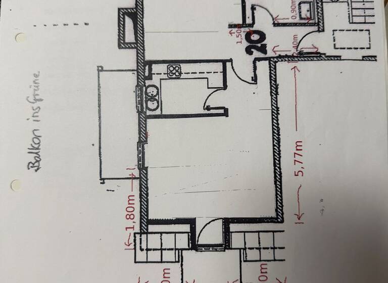 Wohnung zur Miete 600 € 2 Zimmer 50 m² Geschoss 3/3 frei ab 01.04.2026 Innstadt Passau 94032