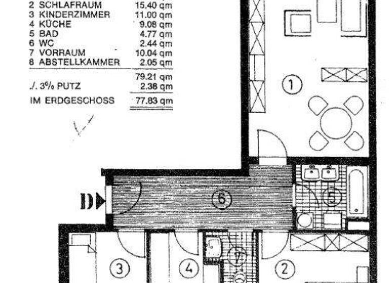 Wohnung zum Kauf 295.000 € 3 Zimmer 77,8 m² 1. Geschoss Pang Rosenheim 83026