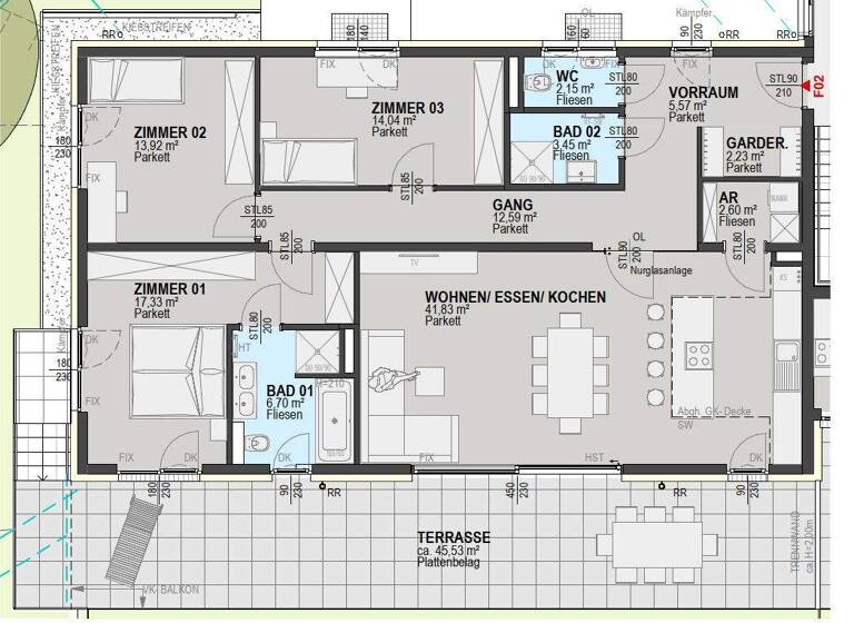 Wohnung zum Kauf - Erstbezug provisionsfrei 999.500 € 4 Zimmer 122,4 m² EG Waltendorf Graz 8010