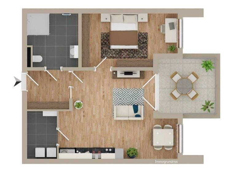 Wohnung zur Miete - Erstbezug 950 € 2 Zimmer 63,7 m² frei ab 01.03.2026 Nordhorn 48527