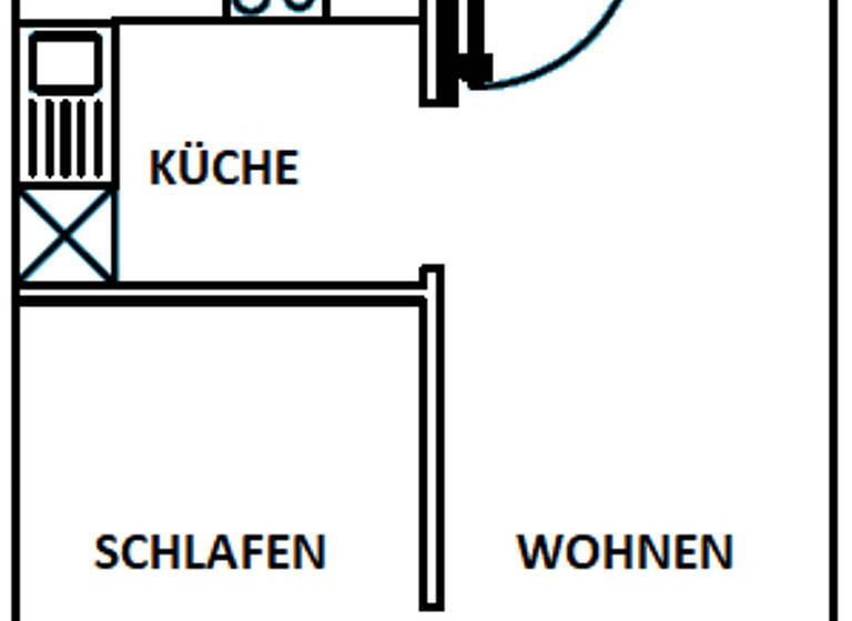 Studio zur Miete 453 € 1 Zimmer 45,3 m² 2. Geschoss Saalfelder Straße 12 Neulindenau Leipzig 04179