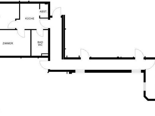 Wohnung zur Miete 448 € 2 Zimmer 50 m² 2. Geschoss frei ab 01.01.2026 Gneisenaustraße 12 Bloherfelde Oldenburg 26131