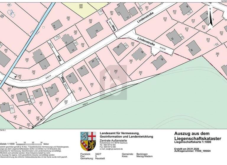 Grundstück zum Kauf 88.000 € 833 m² Grundstück Haustadt Beckingen 66701