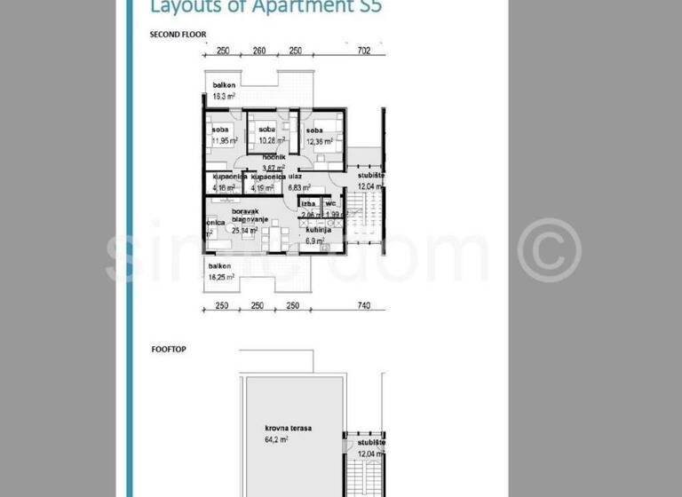 Wohnung zum Kauf 355.515 € 3 Zimmer 147 m² Privlaka