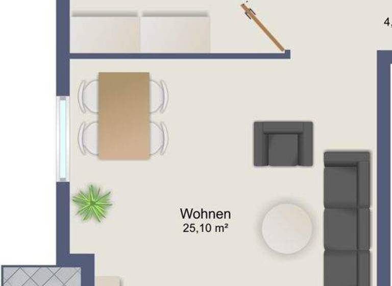 Wohnung zur Miete 620 € 2 Zimmer 62 m² EG Schärdinger Str. 3 Innstadt Passau 94032