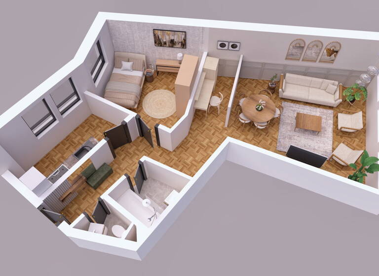 Wohnung zum Kauf provisionsfrei 299.000 € 2 Zimmer 61,9 m²<br/>Wohnfläche 3.<br/>Geschoss Könneritzstraße 3 Schleußig Leipzig 04229