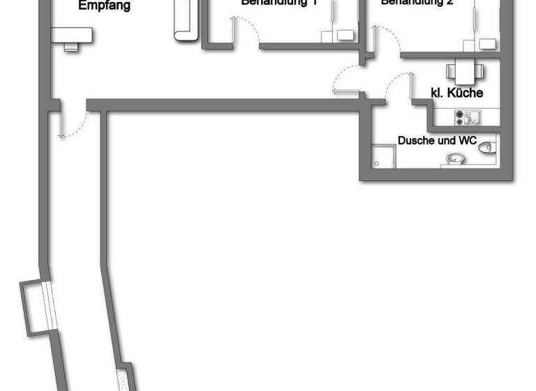 Praxis zur Miete 500 € 2 Zimmer Wien 1190