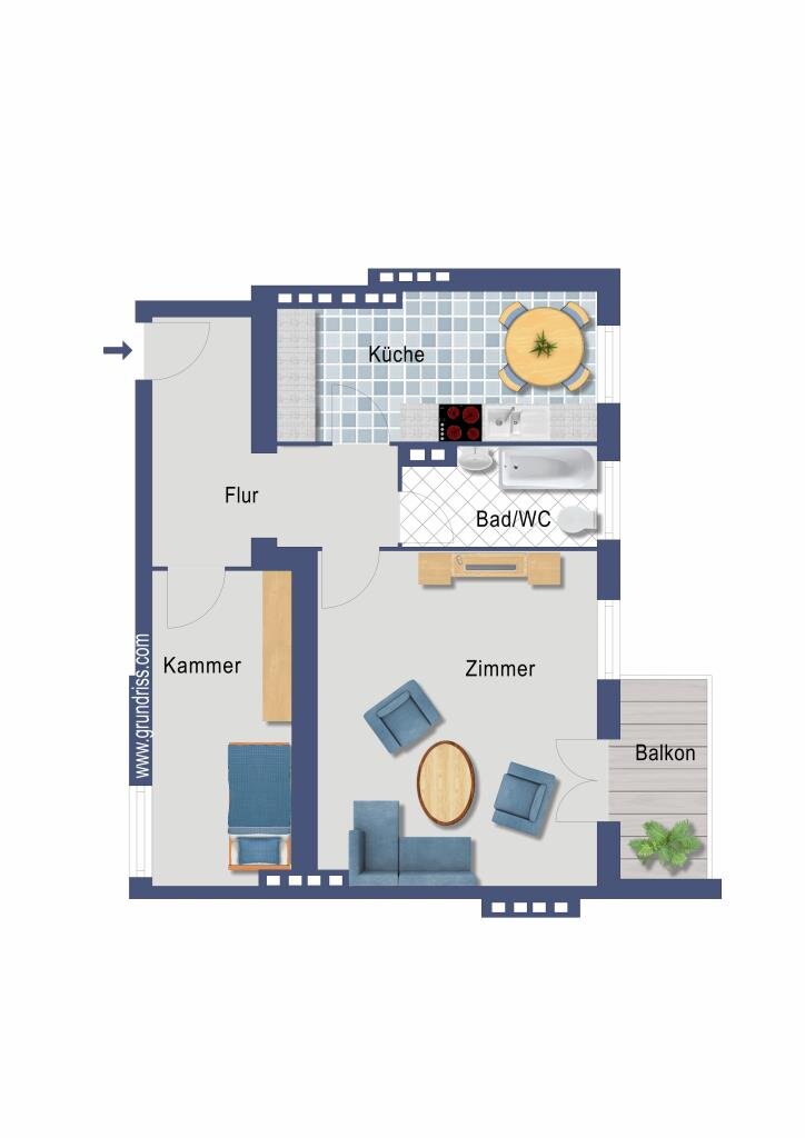 Wohnung zum Kauf provisionsfrei 216.500 € 1,5 Zimmer 54,7 m²<br/>Wohnfläche 1.<br/>Geschoss Ollenhauerstraße 86 Reinickendorf Berlin 13403