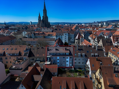 Wohnung zum Kauf 269.000 € 2 Zimmer 56,1 m² Dachgeschoss, 4. Geschoss Steingasse 20 Altstadt Ulm 89073