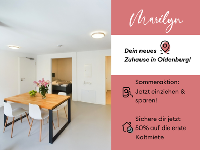 Wohnung zur Miete 835 € 1 Zimmer 39,9 m² 2. Geschoss frei ab 01.08.2025 Abraham 12 Innenstadt Oldenburg (Oldenburg) 26122
