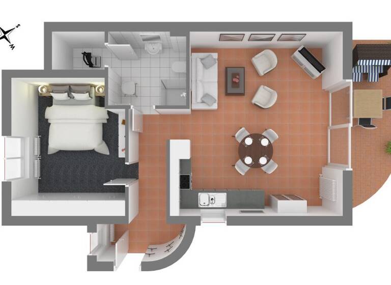 Wohnung zum Kauf 280.000 € 2 Zimmer 62 m²<br/>Wohnfläche EG<br/>Geschoss Wieck a. Darß 18375