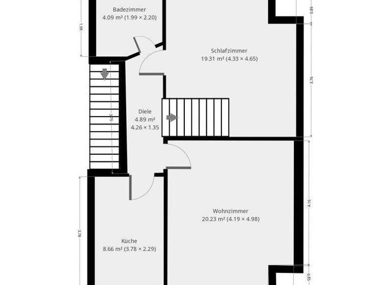 Maisonette zur Miete 846 € 3 Zimmer 94 m² 1. Geschoss frei ab 01.05.2026 Kappeln 24376